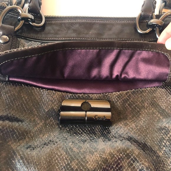 COACH RARE Limited Edition Kristin Python Tote - Picture 8 of 10